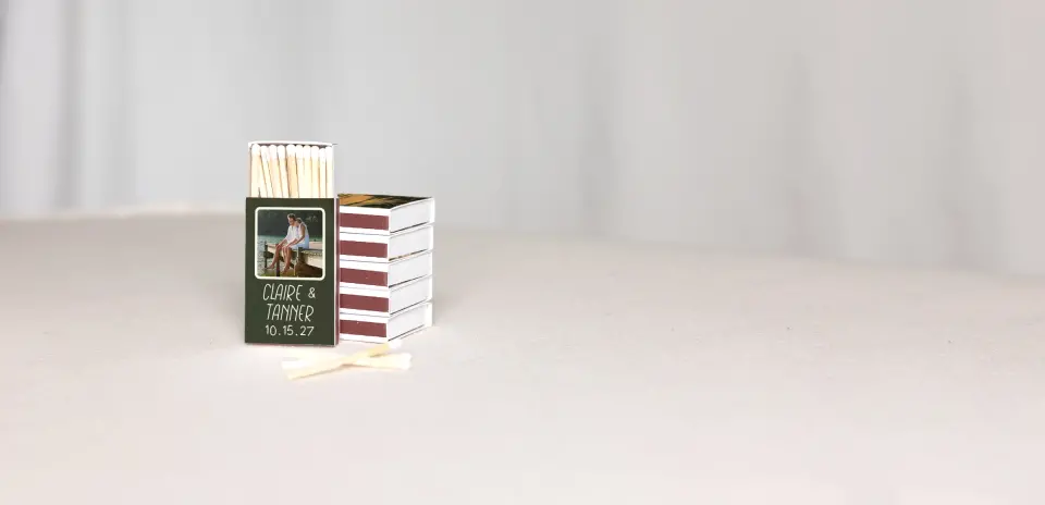 Personalized Matchboxes Back