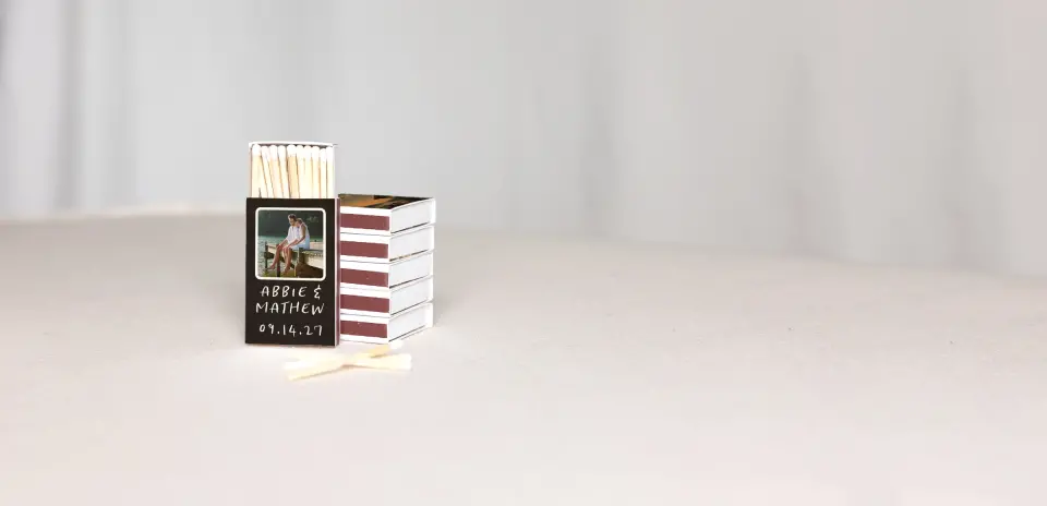 Personalized Matchboxes Back
