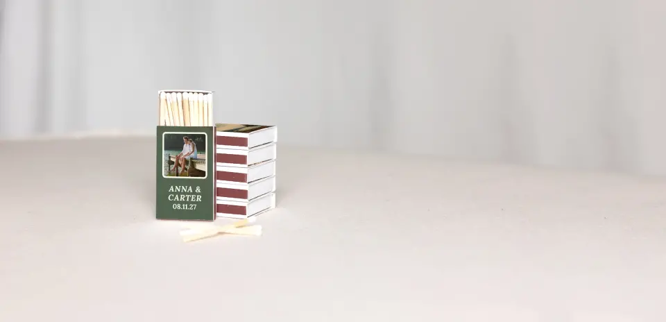 Personalized Matchboxes Back