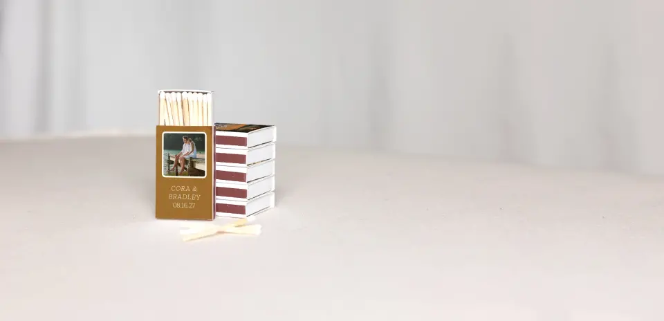 Personalized Matchboxes Back