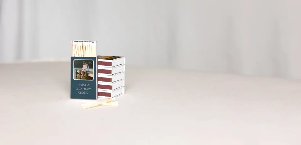 Personalized Matchboxes Back