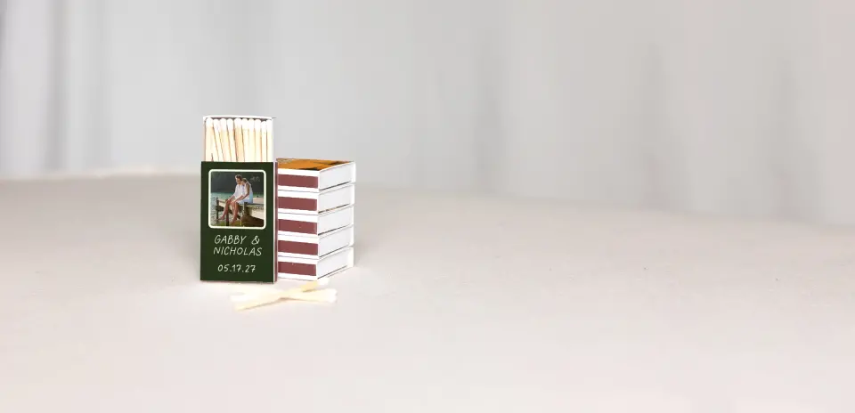 Personalized Matchboxes Back