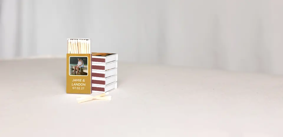 Personalized Matchboxes Back