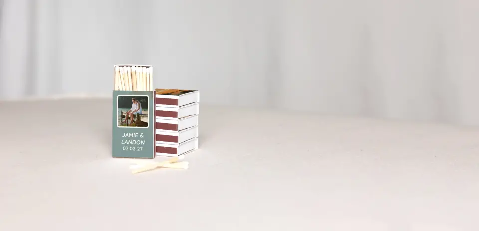Personalized Matchboxes Back