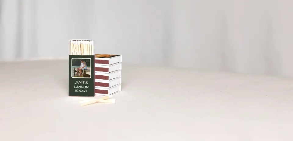 Personalized Matchboxes Back
