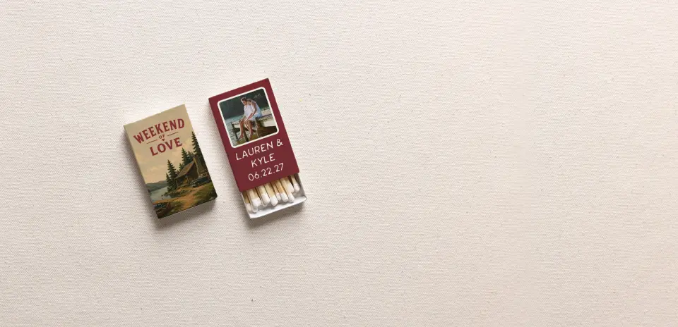 Personalized Matchboxes Spine