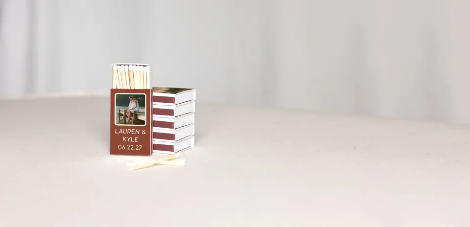 Personalized Matchboxes Back