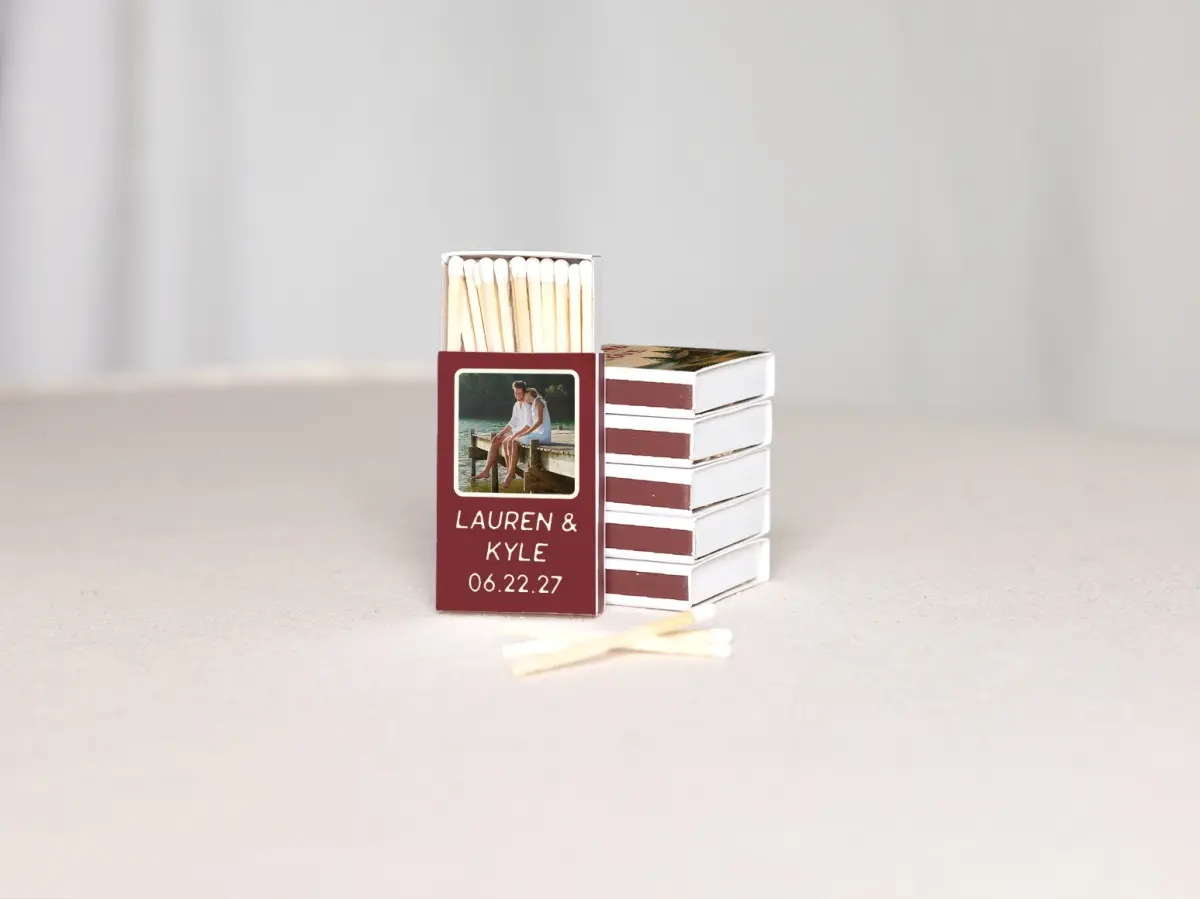 Personalized Matchboxes Back