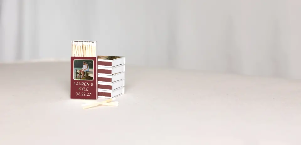 Personalized Matchboxes Back