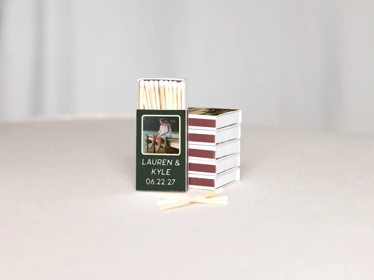 Personalized Matchboxes Back