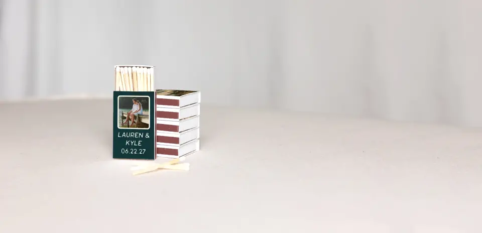 Personalized Matchboxes Back