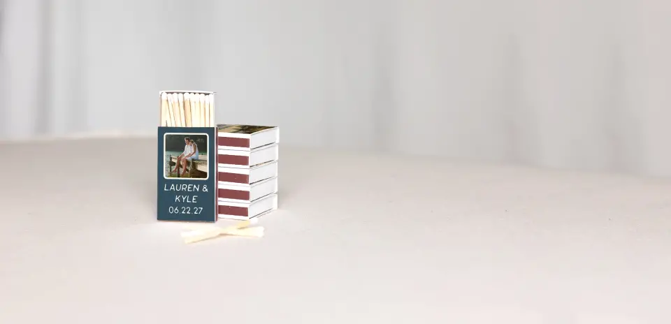 Personalized Matchboxes Back
