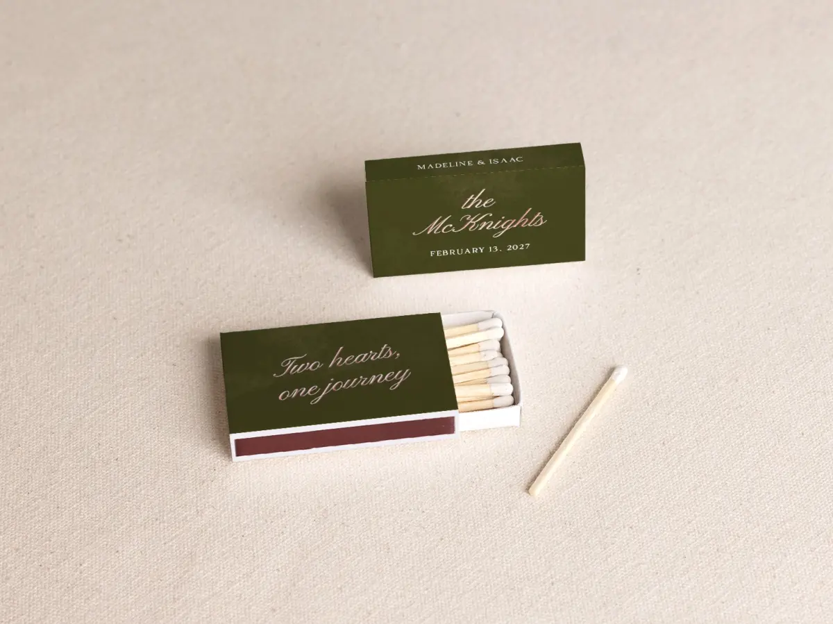 Personalized Matchboxes Front