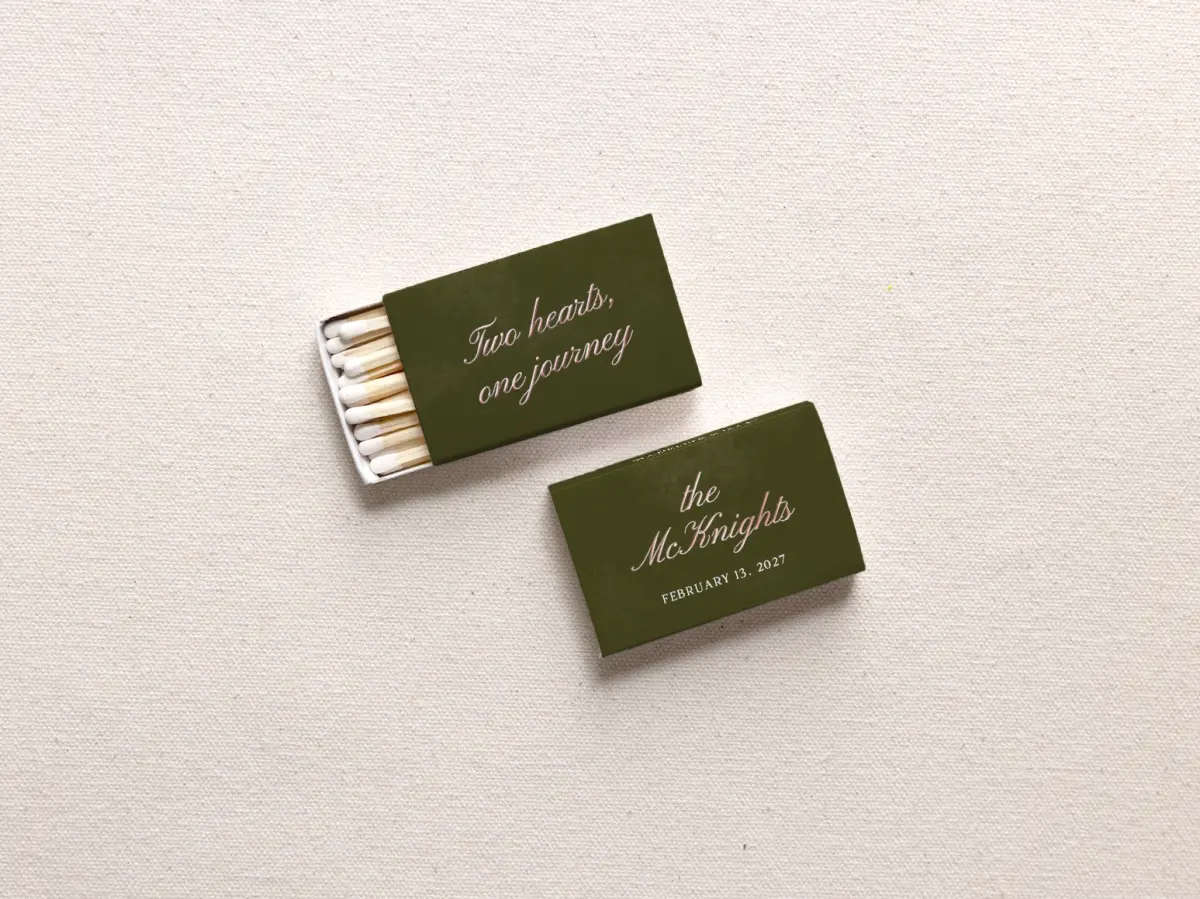 Personalized Matchboxes Front