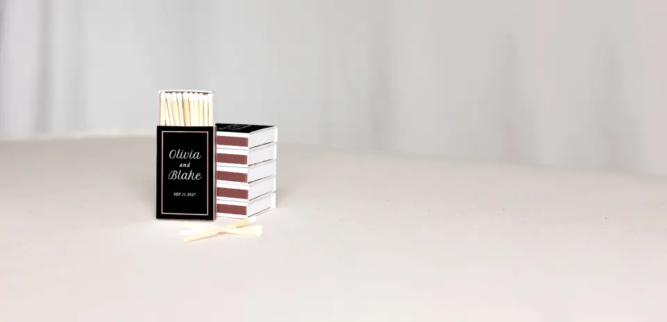 Personalized Matchboxes Back