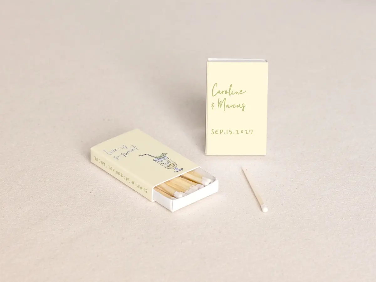 Personalized Matchboxes Front