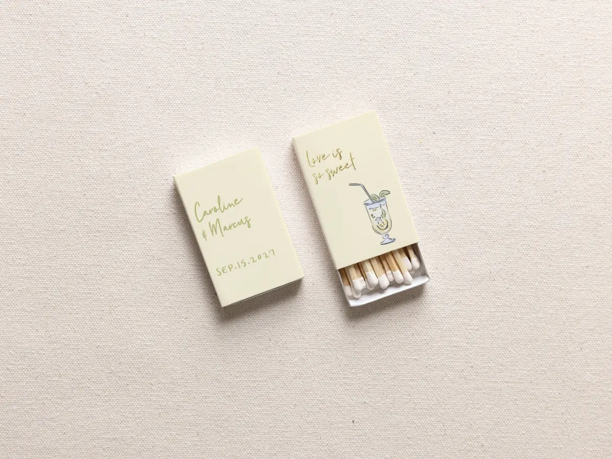 Personalized Matchboxes Spine