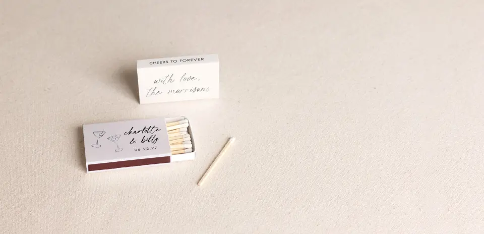 Personalized Matchboxes Front
