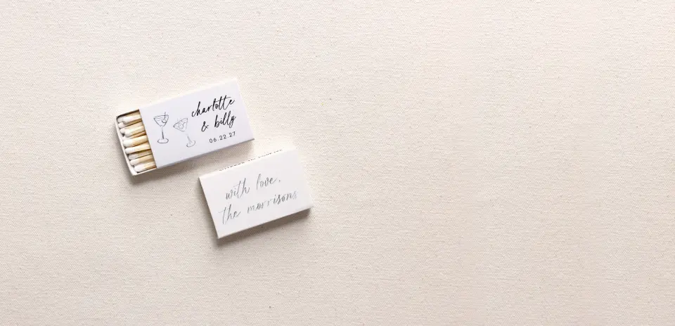 Personalized Matchboxes Front