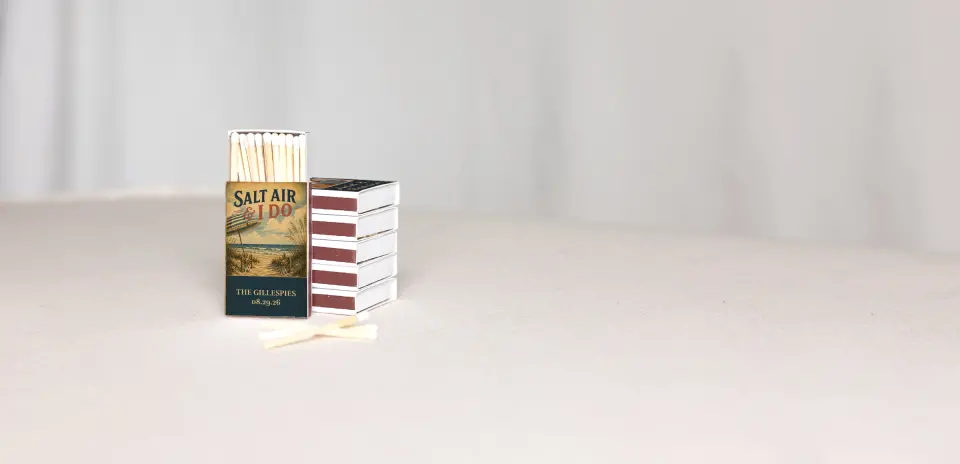 Personalized Matchboxes Back