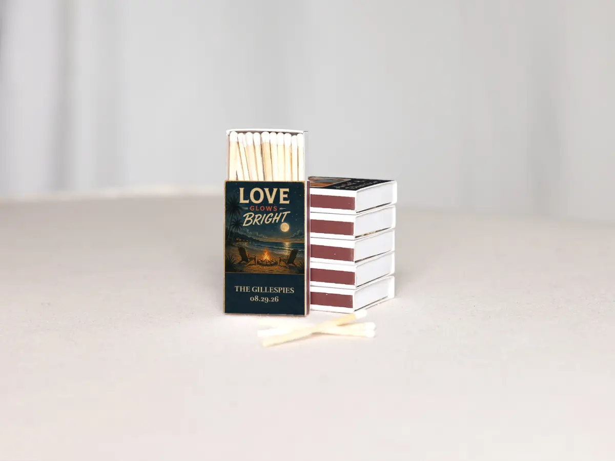 Personalized Matchboxes Back