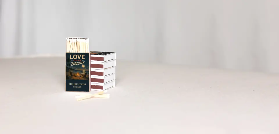 Personalized Matchboxes Back