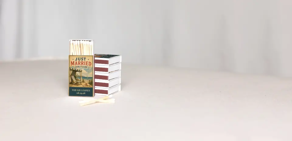 Personalized Matchboxes Back
