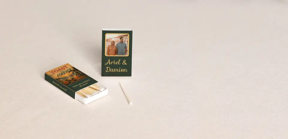 Personalized Matchboxes Front