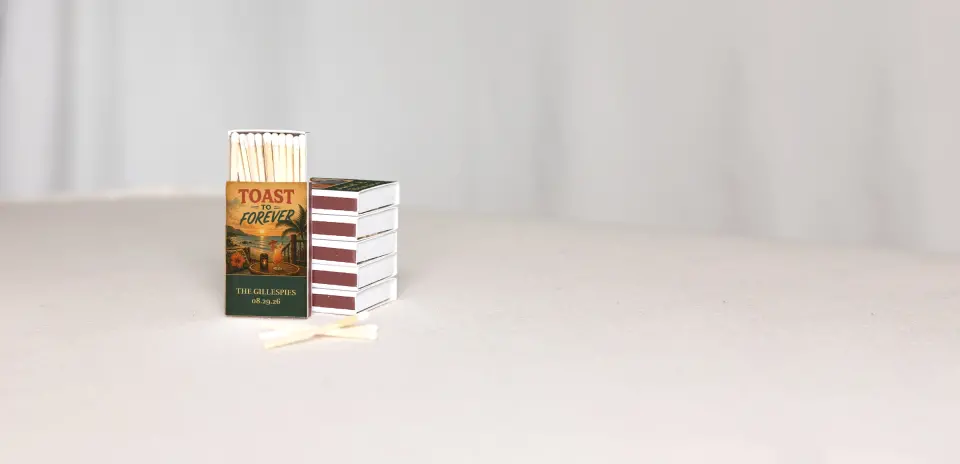 Personalized Matchboxes Back