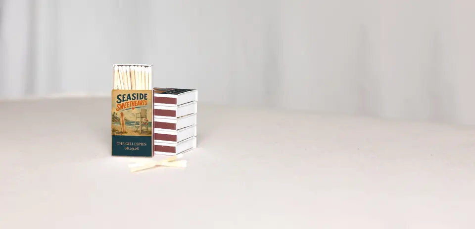 Personalized Matchboxes Back