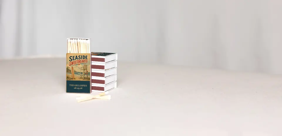 Personalized Matchboxes Back