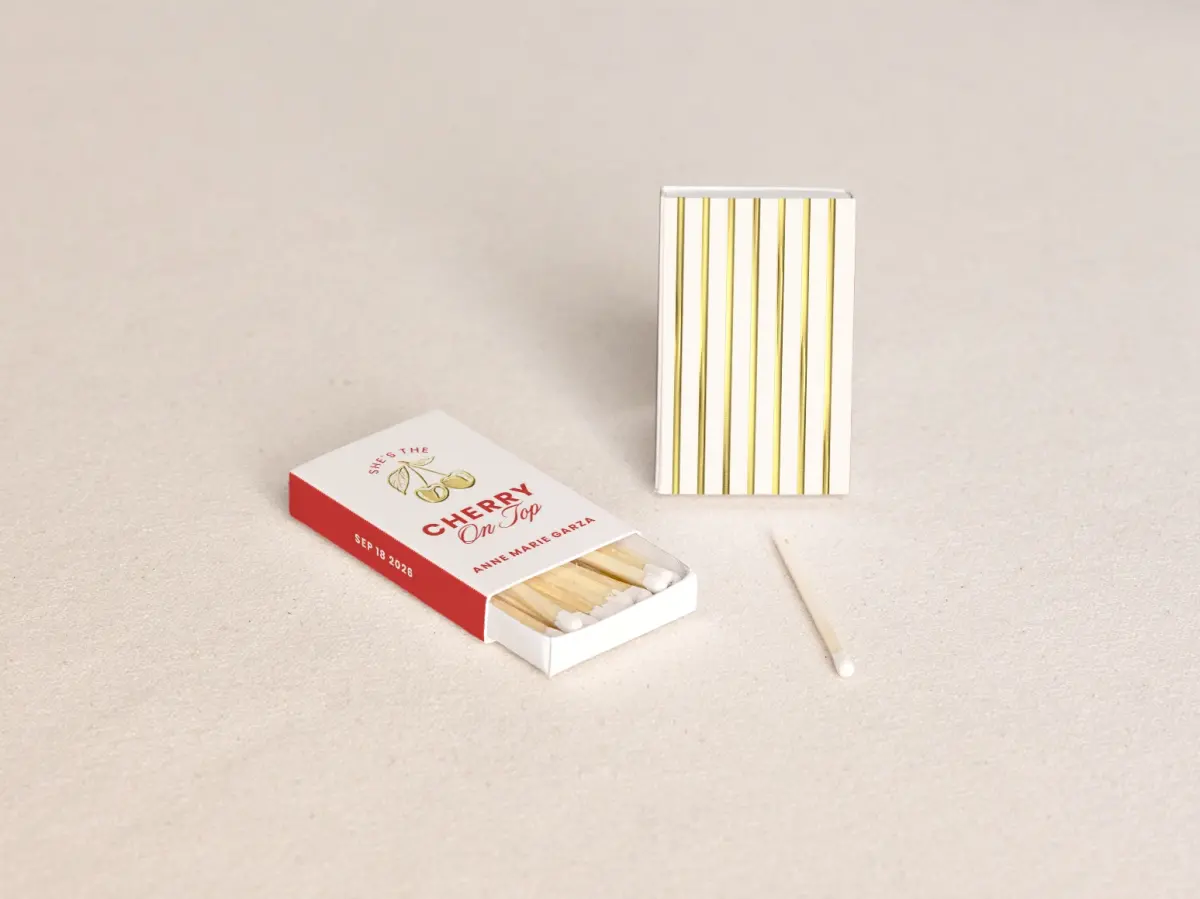 Personalized Matchboxes Front