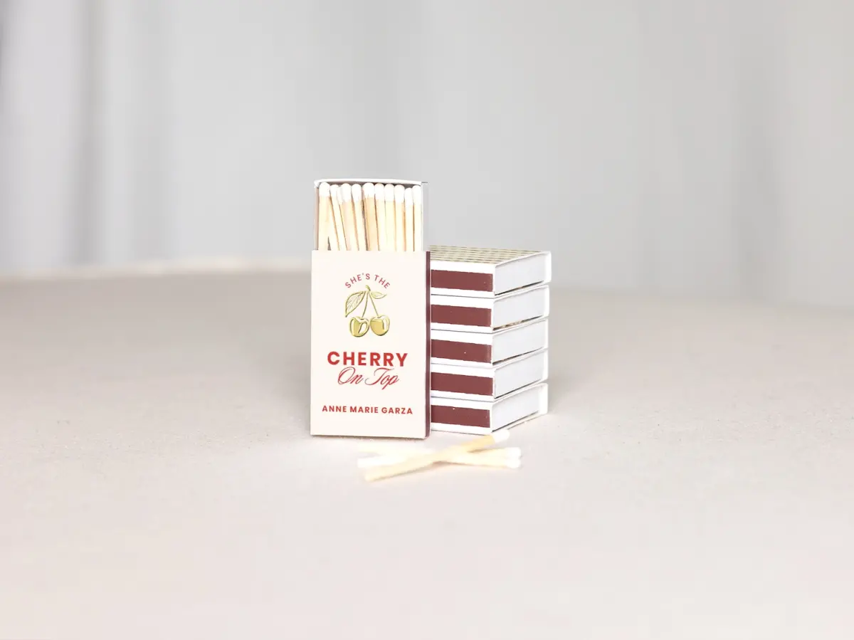 Personalized Matchboxes Back