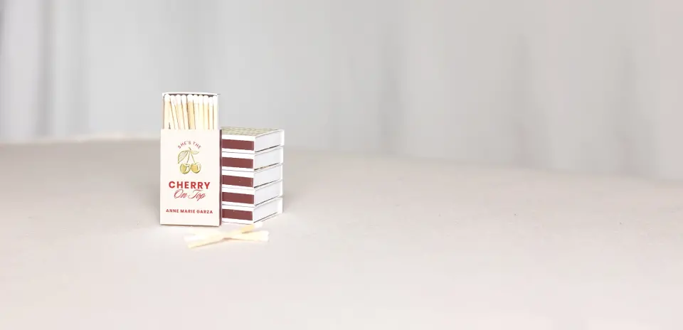 Personalized Matchboxes Back