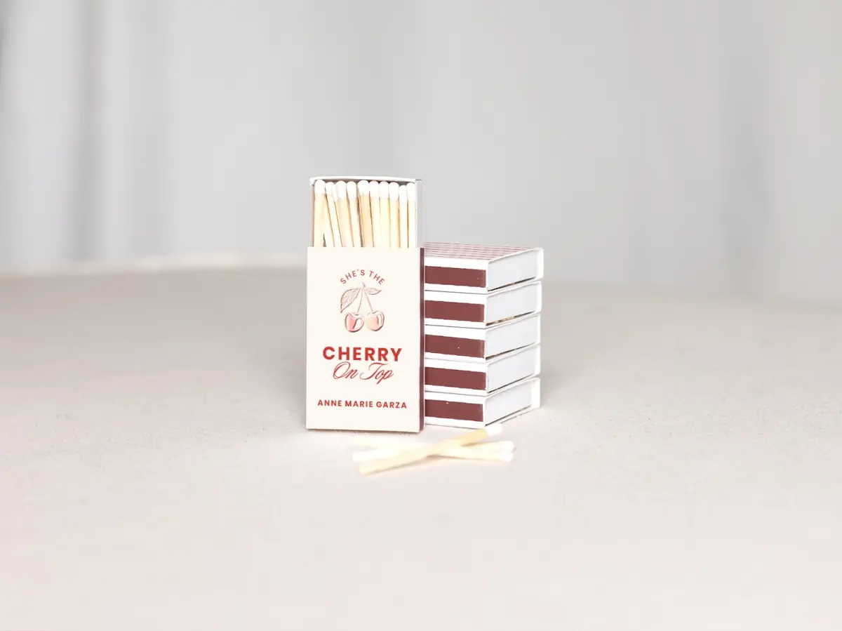 Personalized Matchboxes Back