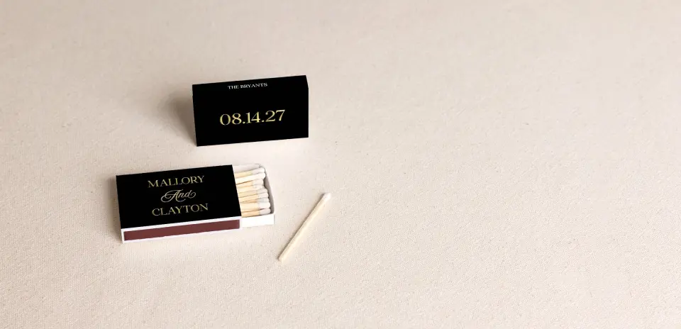 Personalized Matchboxes Front