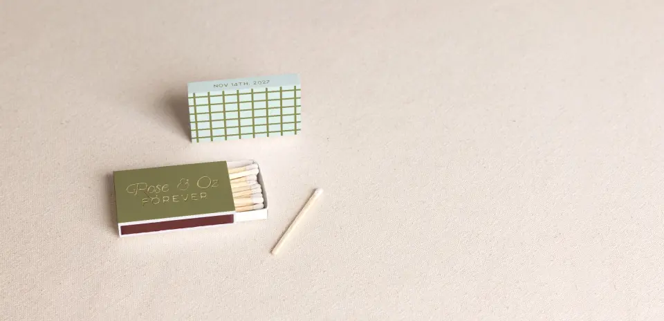 Personalized Matchboxes Front
