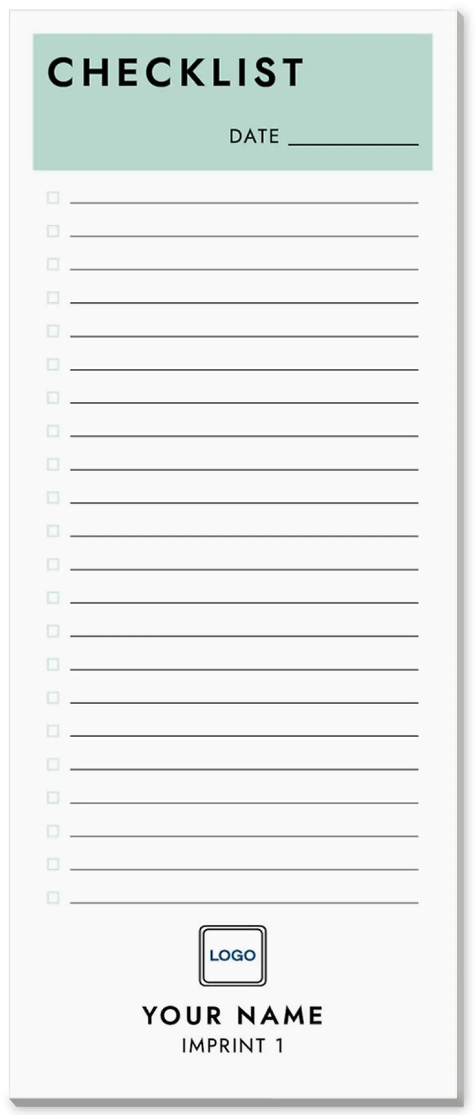 This is a 3½" x 8½" Notepad Without Magnet called It Can Be Done printed in full color