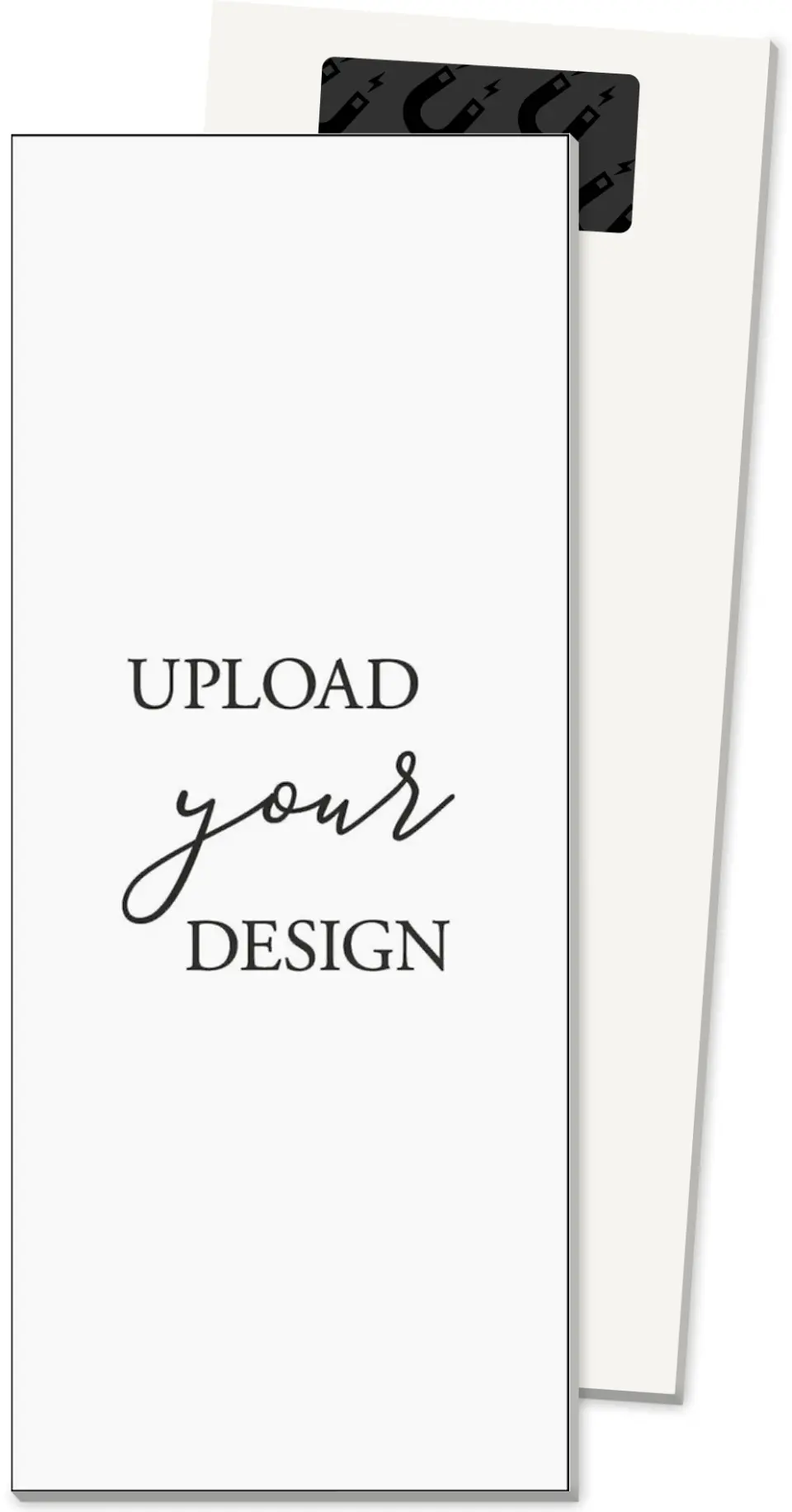 This is a 3½" x 8½" Upload Your Design called Magnetic Custom Notepads, 3½" x 8½" printed in full color