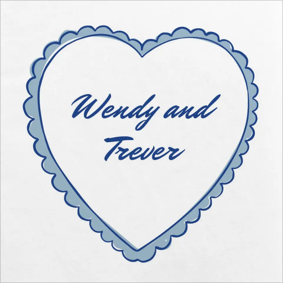 This is a 4¾" x 4¾" Bachelorette Party Table Décor called Something Blue Before I Do printed in full color
