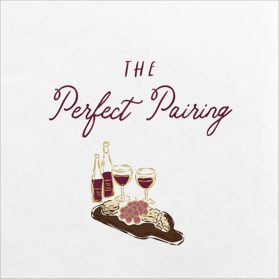 This is a 4¾" x 4¾" Bachelorette Party Table Décor called The Perfect Pairing printed in full color