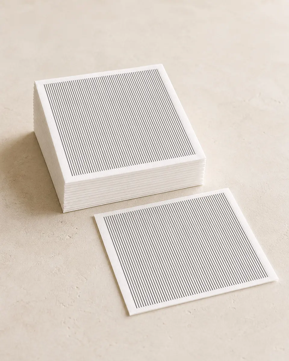 This is a 4¾" x 4¾" Wedding Napkin called Opulent Endearment printed in full color