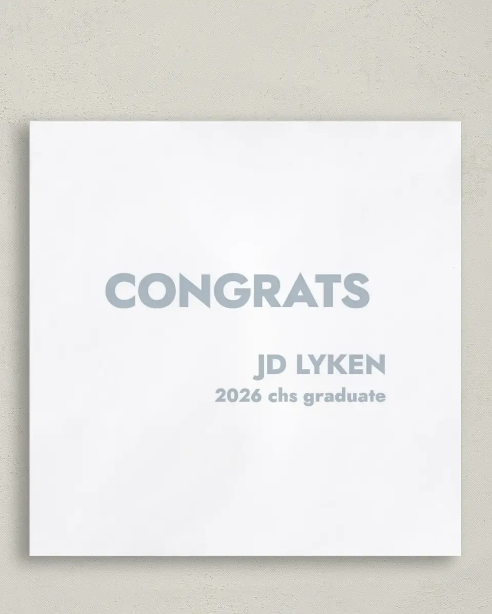 This is a 6½" x 6½" Graduation Napkin called Changing Chapters printed in full color