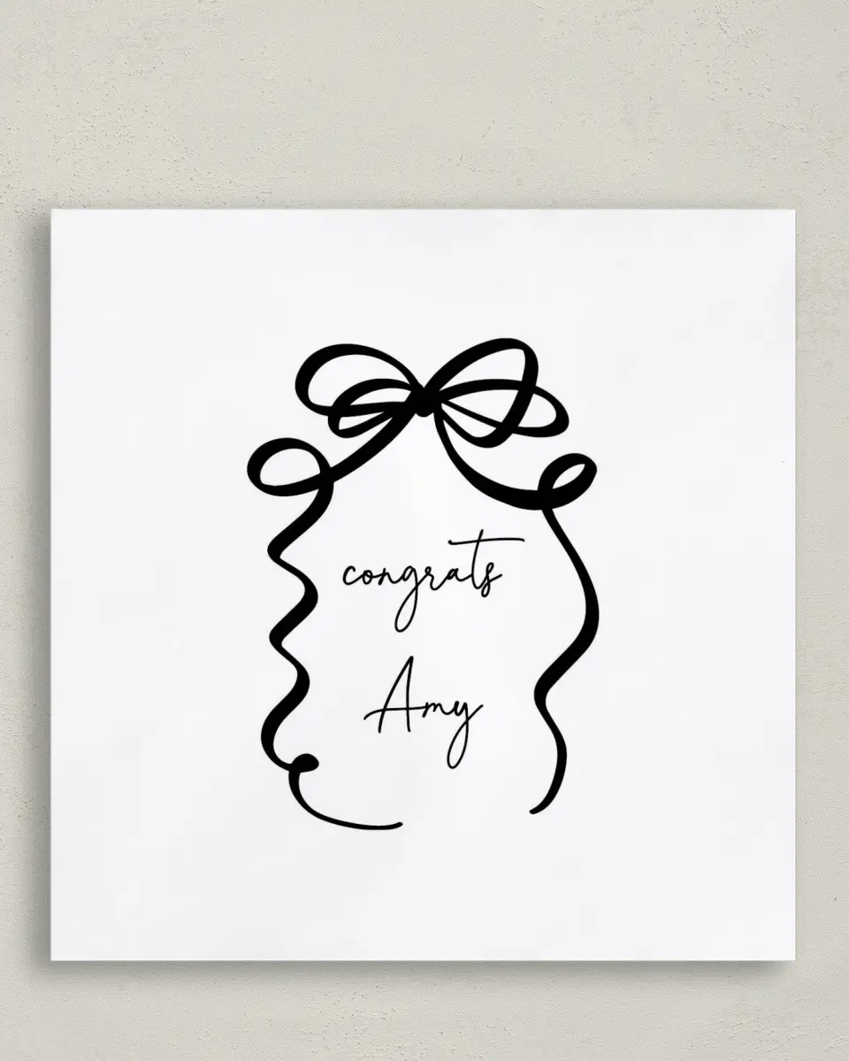 This is a 6½" x 6½" Graduation Napkin called All Tied Up printed in full color