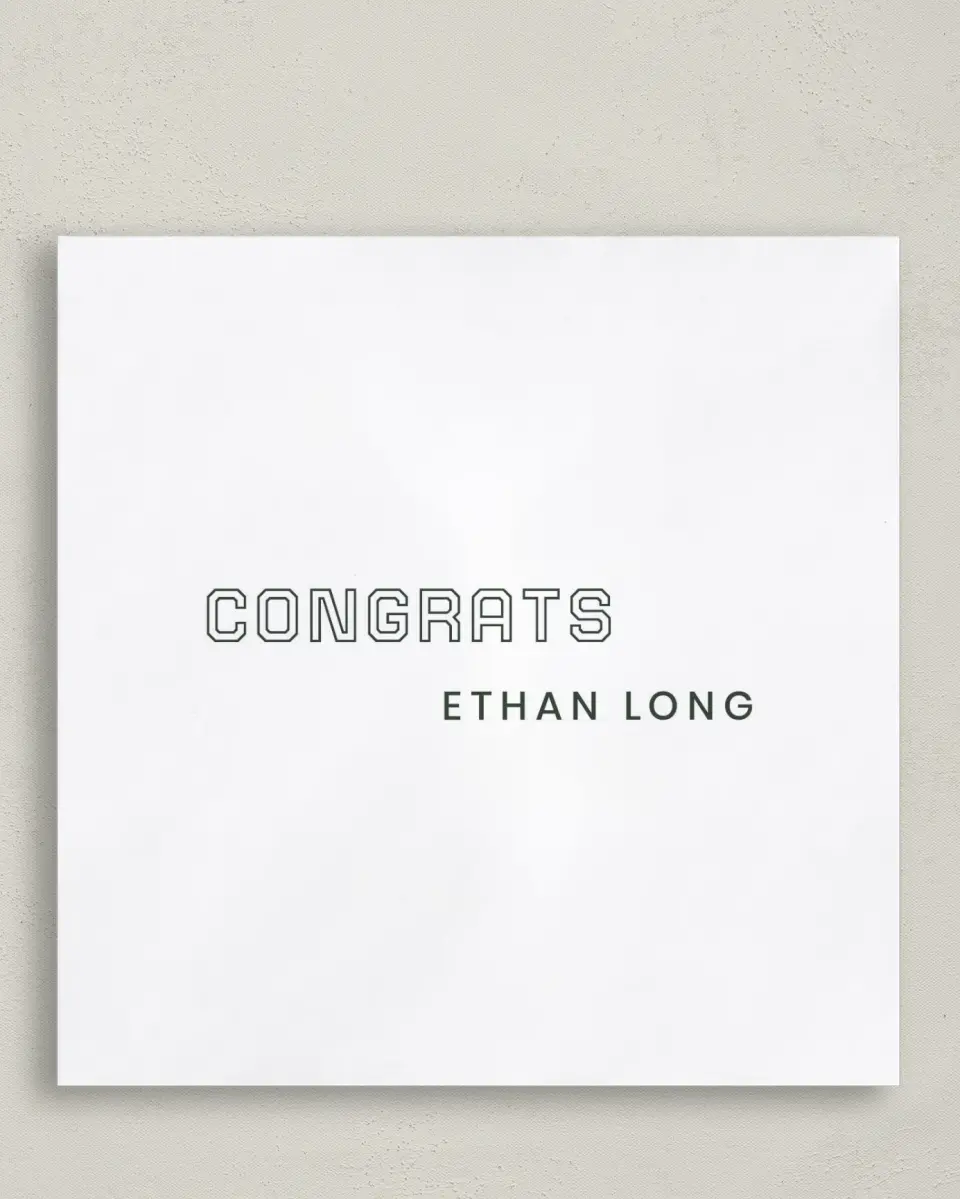 This is a 6½" x 6½" Graduation Napkin called Athletic Achievement printed in full color