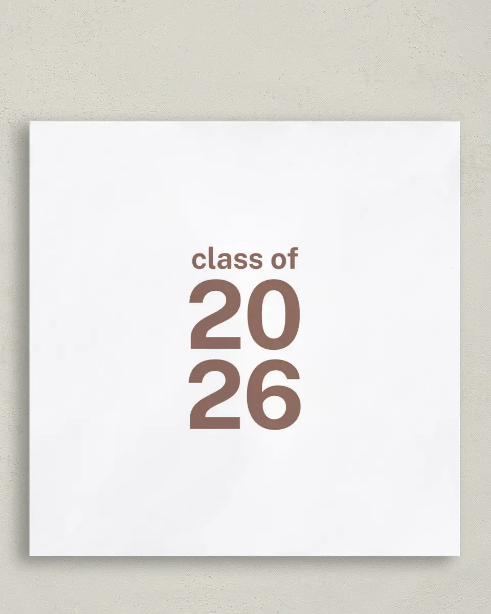 This is a 6½" x 6½" Graduation Napkin called Graduation Time printed in full color