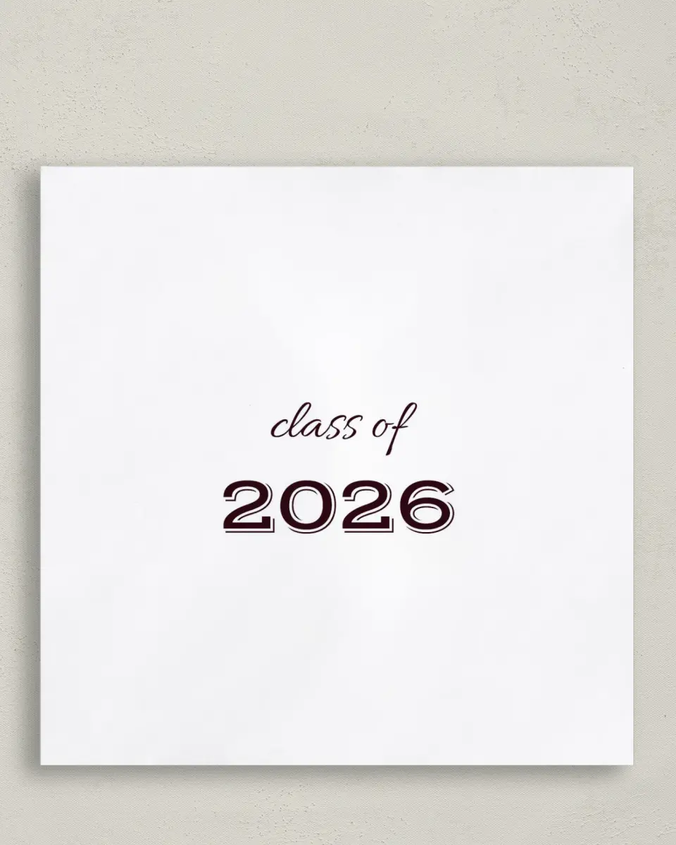 This is a 6½" x 6½" Graduation Napkin called All Star Graduate printed in full color