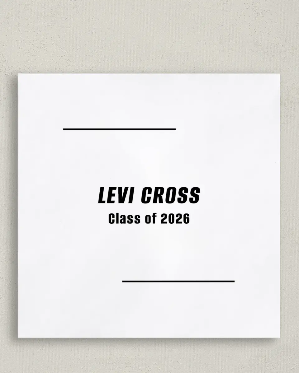 This is a 6½" x 6½" Graduation Napkin called Go Long printed in full color