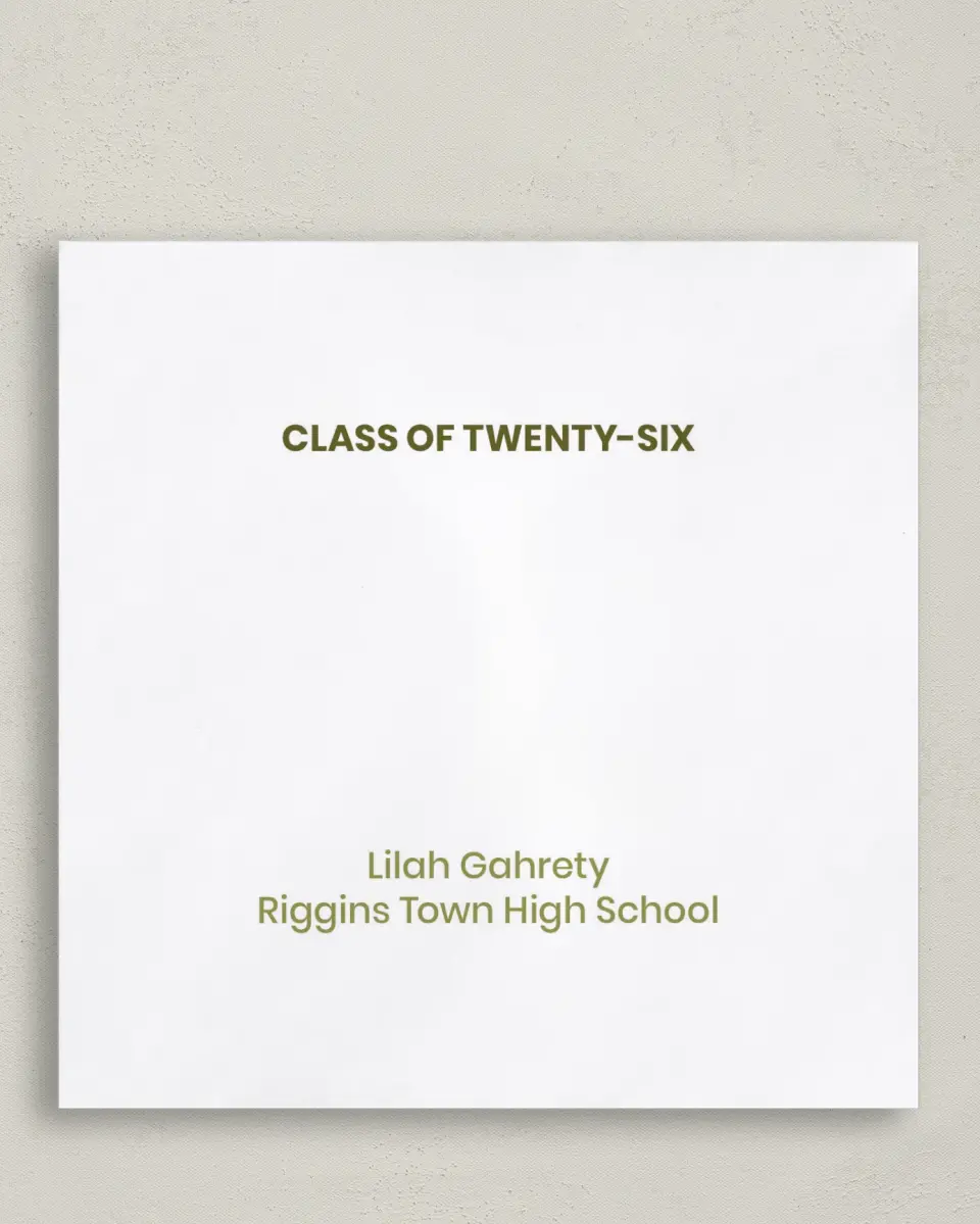This is a 6½" x 6½" Graduation Napkin called Ivy Bound printed in full color