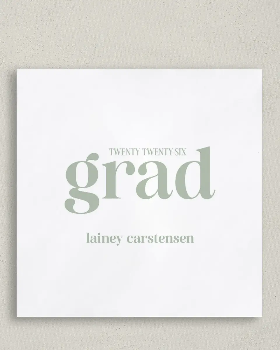 This is a 6½" x 6½" Graduation Napkin called Sweet Smiles printed in full color